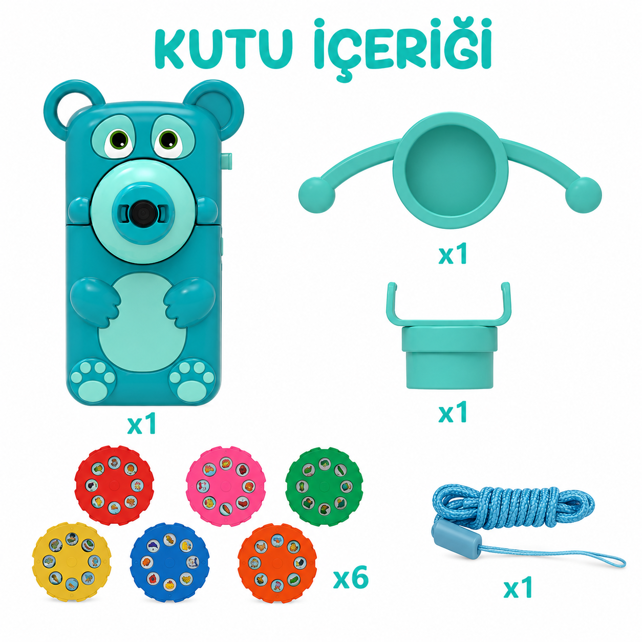 Eğitici Çizim Projektörü (6 Diskli)